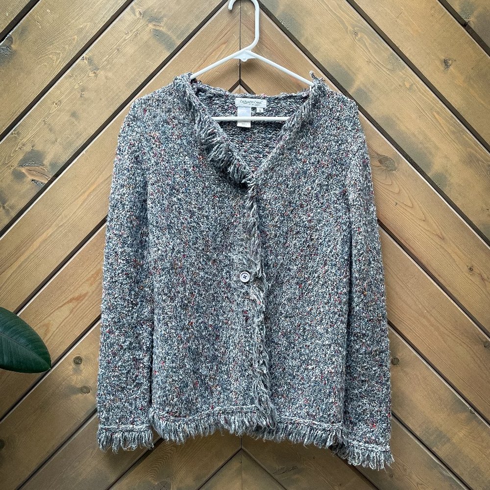 Coldwater Creek sweater grey heather Small